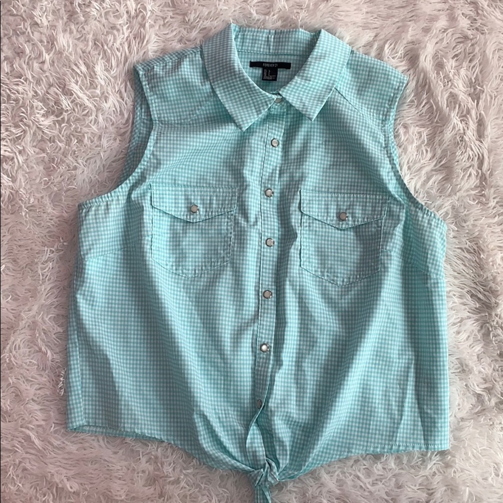 Forever 21 Checkered Top